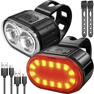 Bicycle lamp + rear light Trizand 24003 marka niezdefiniowana 5900779951860