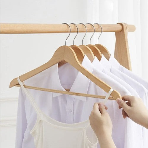 Clothes hanger 10 pcs. - wooden Ruhhy 24492-8