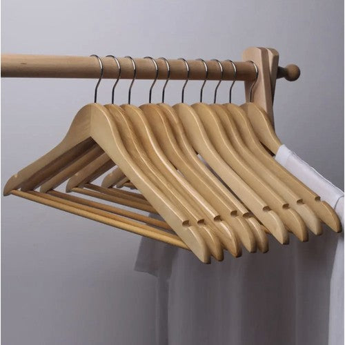 Clothes hanger 10 pcs. - wooden Ruhhy 24492-9