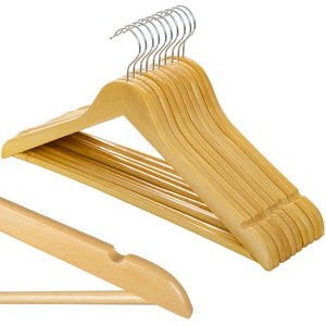 Clothes hanger 10 pcs. - wooden Ruhhy 24492 Ruhhy 5900779952775