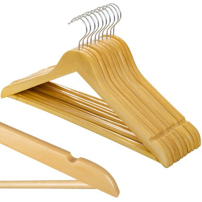 Clothes hanger 10 pcs. - wooden Ruhhy 24492 Ruhhy 5900779952775