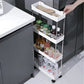 Bathroom shelf on wheels Ruhhy 24291-9