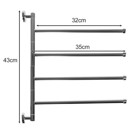 Bathroom towel rack Ruhhy 24267-2