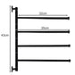 Bathroom Towel Rack - Black Ruhhy 24474-2