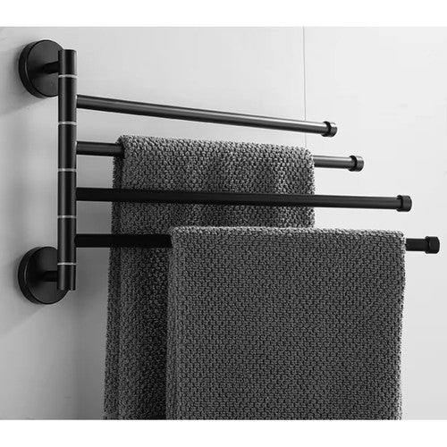 Bathroom Towel Rack - Black Ruhhy 24474-9