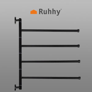 Bathroom Towel Rack - Black Ruhhy 24474-1