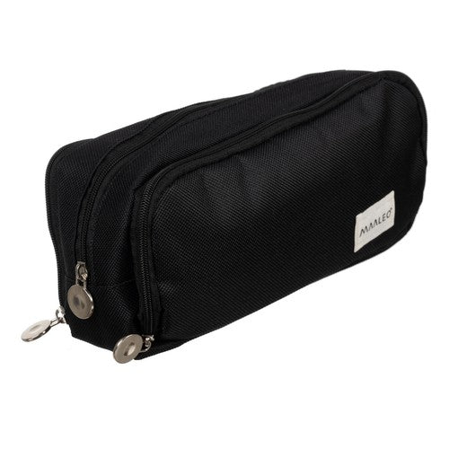 Triple foldable pencil case - black Maaleo 24476-5