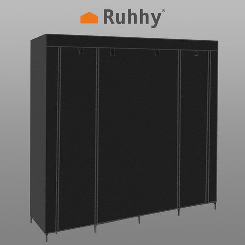 Folding fabric wardrobe 170x170cm Ruhhy 23740-1