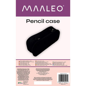 Double extendable pencil case - black Maaleo 24516-1