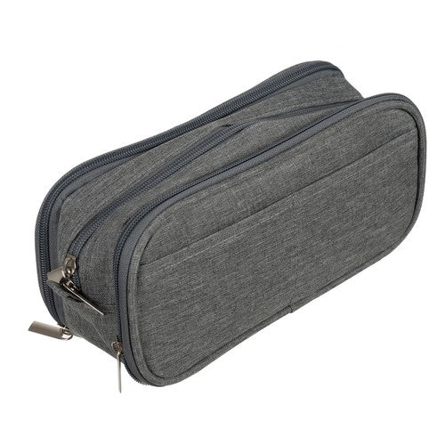 Triple extendable pencil case - gray Maaleo 24512-4