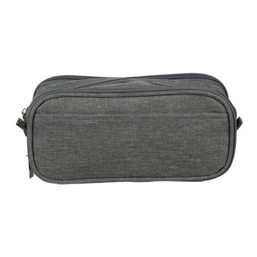 Triple extendable pencil case - gray Maaleo 24512-5