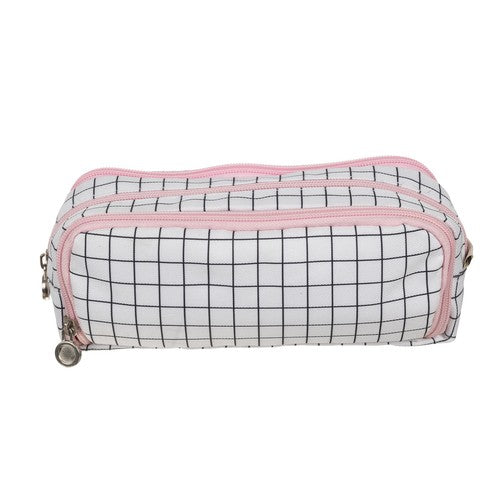 Triple folding pencil case - checkered Maaleo24514-5