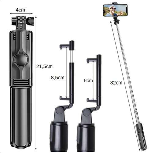 Selfie stick/tripod + remote control Izoxis 23518-10