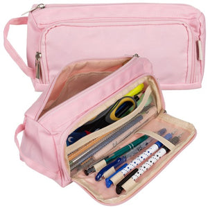 Double extendable pencil case - pink Maaleo 24519 Maaleo 5900779952942