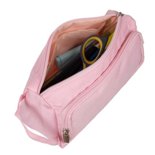 Double extendable pencil case - pink Maaleo 24519-8