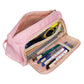 Double extendable pencil case - pink Maaleo 24519-9