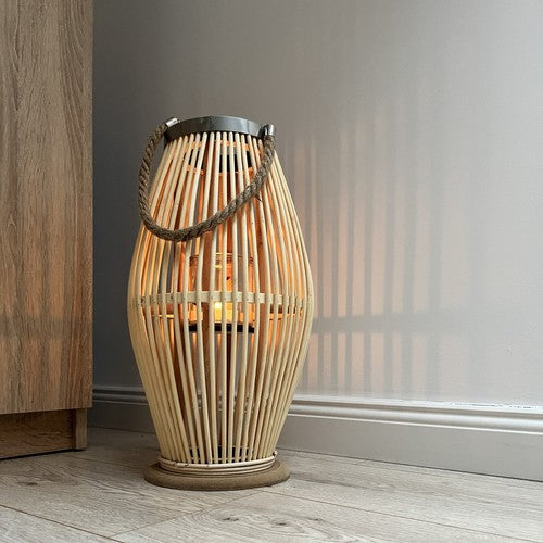 Bamboo rattan lantern Gardlov 24282-10