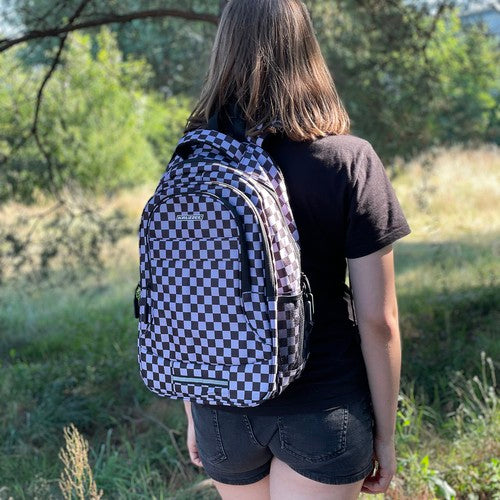 Backpack 22L - checkerboard Kruzzel 24530-10