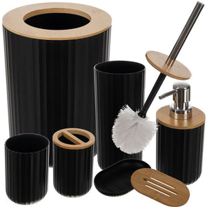 Bathroom accessories set - black Ruhhy24636 Ruhhy 5900779953383