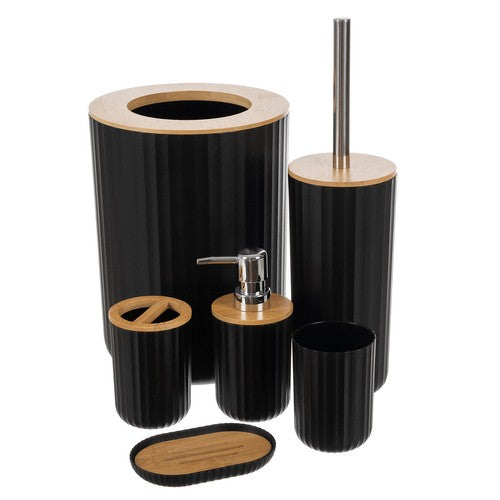 Bathroom accessories set - black Ruhhy24636-5