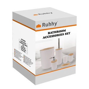 Bathroom accessories set - white Ruhhy 24635-1