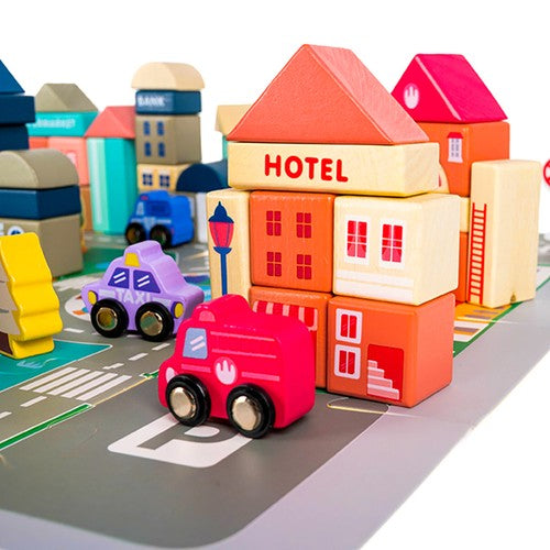 Wooden blocks 115 pcs - city 23519-8