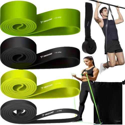 Set of exercise bands - 4 pcs. Trizand 24305 Trizand 5900779952423