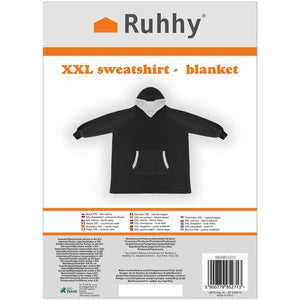 XXL sweatshirt - blanket black Ruhhy 24403-1