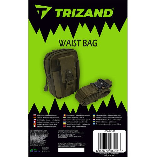 Tactical waist bag + belt greenTrizand 24322-1