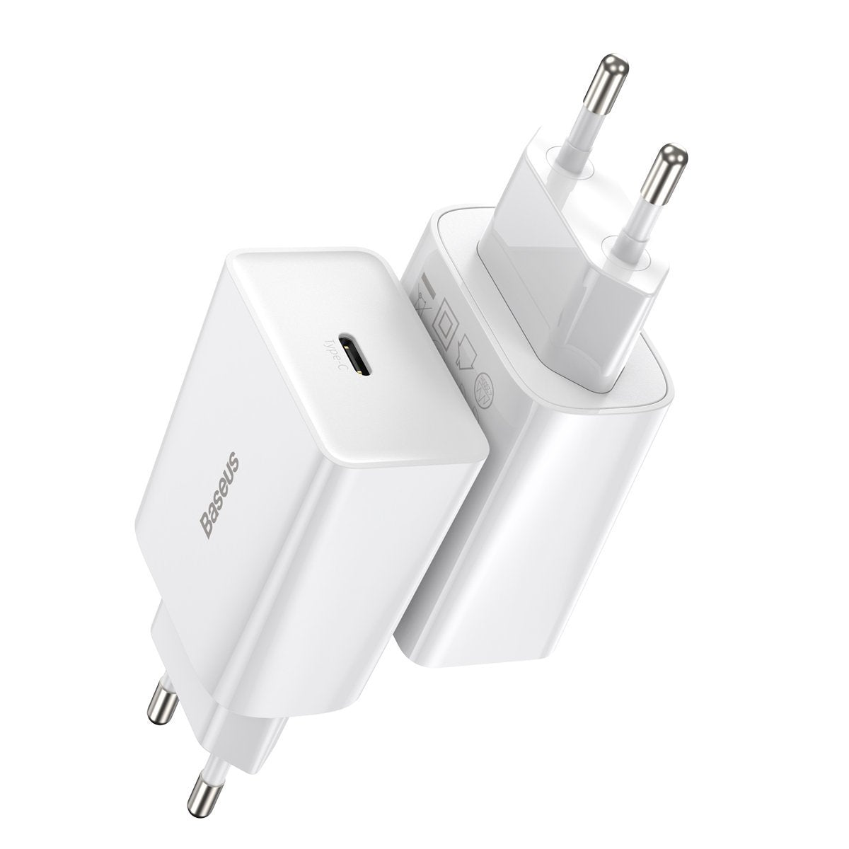 Baseus Speed Mini Quick Charger, USB-C, PD, 3A, 20W (white)