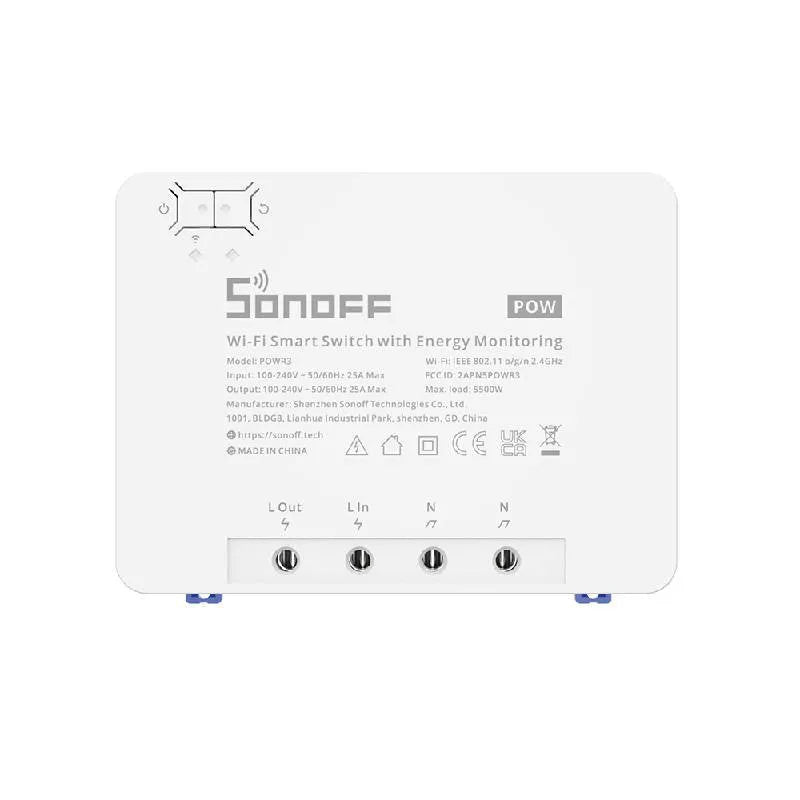 Sonoff POWR3 smart WiFi switch with current measurement function