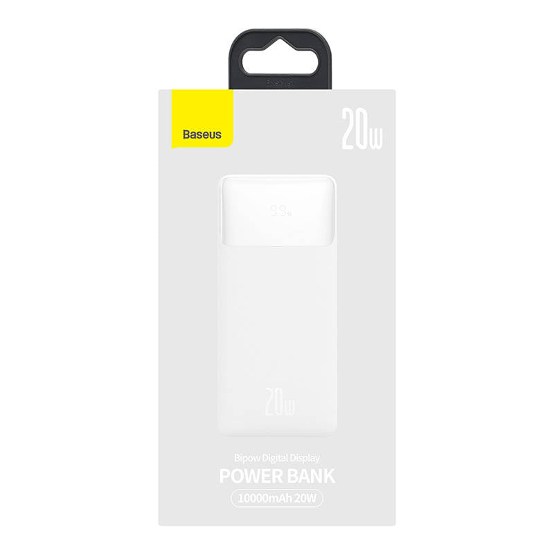 Powerbank Baseus Bipow 10000mAh, 20W (white)