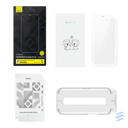 2x Baseus Crystal Tempered Glass 0.3mm for iPhone X/XS For smartphones