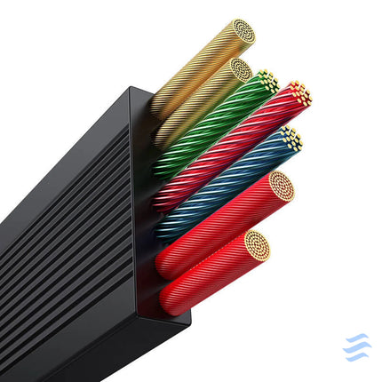 3 in 1 Baseus Free2Draw USB to M + L + C 100W cable 1.1 m (black) Combo Cables