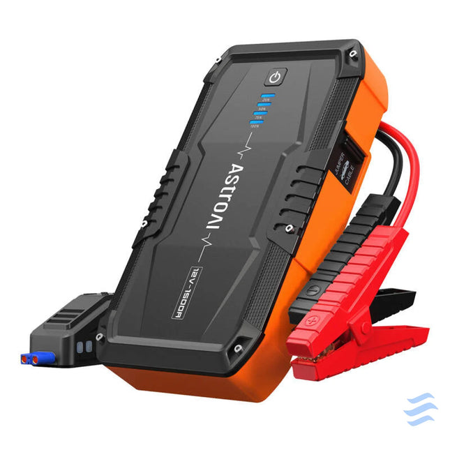 3 in 1: Jump starter + Power bank + SOS lights pea AstroAI S8 Measuring tools