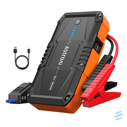 3 in 1: Jump starter + Power bank + SOS lights pea AstroAI S8 Measuring tools