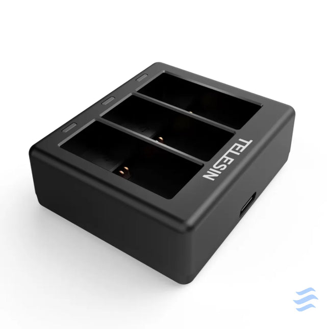 3 slot charger Telesin for GoPro Hero 12 / Hero 11 / Hero 10 / Hero 9 For sports cameras