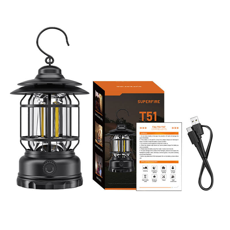 Camping lantern Superfire T51, USB-C