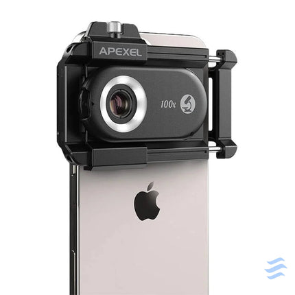 3x CPL lens / microscope for smartphone Apexel APL MS3IN1 200x / 150x / 100x Phone lenses