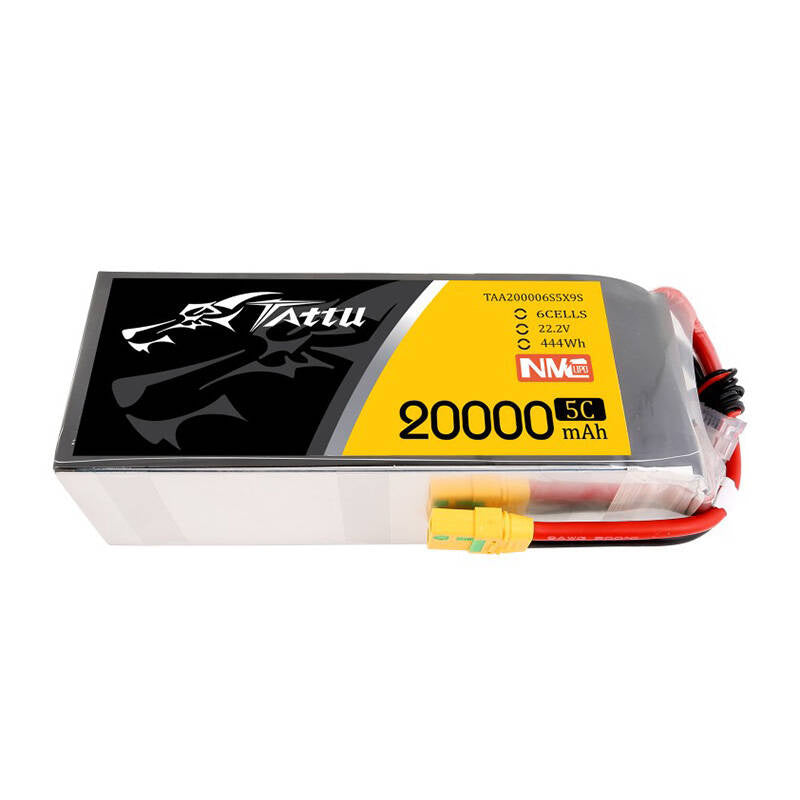 Tattu NMC 20000mAh 22.2V 5C 6S1P Lipo Battery Pack with XT90-S plug