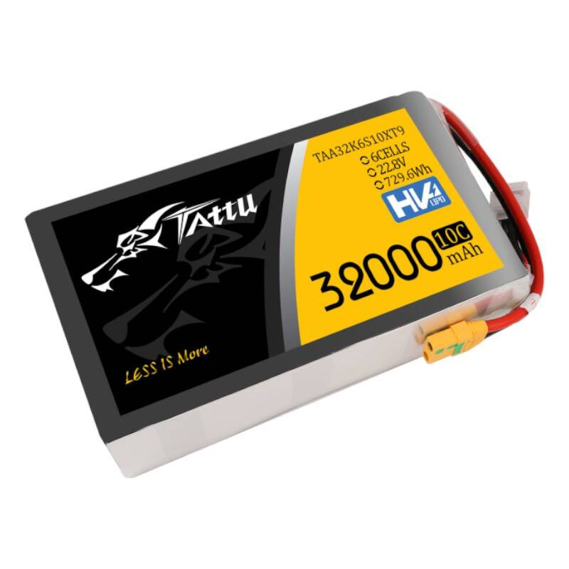 Tattu 32000mAh 22.8V 10C 6S1P Lipo Battery Pack With XT90-S