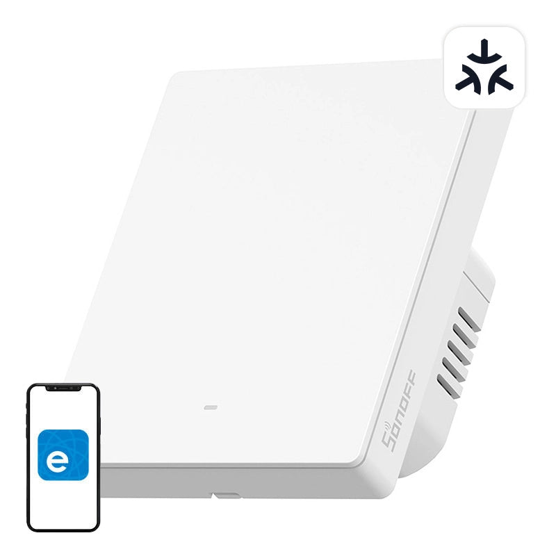 Smart wall switch SONOFF M5-1C-80W Matter (1-channel, to frame)