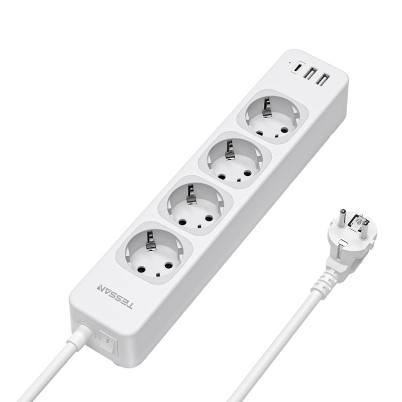 Tessan TS-307-C power strip (white)