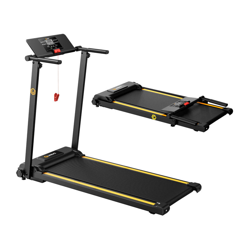 UREVO Foldi Mini folding electric treadmill (black and orange)