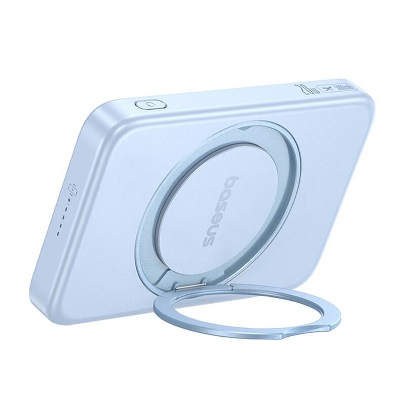 Baseus powerbank with stand PicoGo Qi2 5000mAh 20W (blue)
