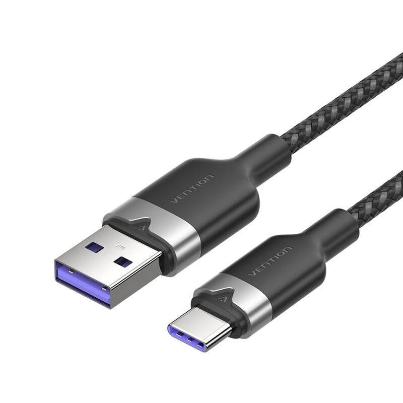 USB 2.0 A to USB-C 6A Vention CTOBH 2M cable (black)