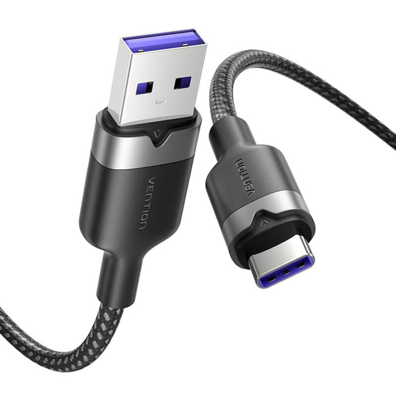 USB 2.0 A to USB-C 6A Vention CTOBH 2M cable (black)