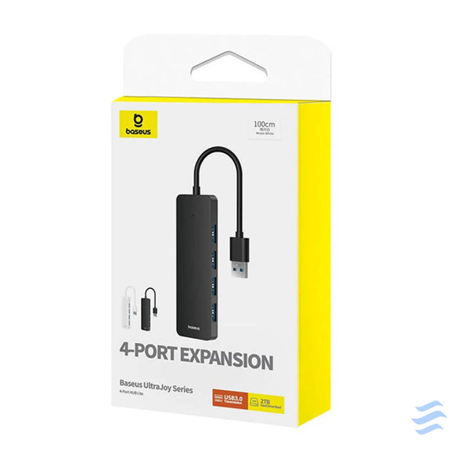 4in1 Hub Baseus UltraJoy Lite USB A to USB 3.0 1m (white) Hubs