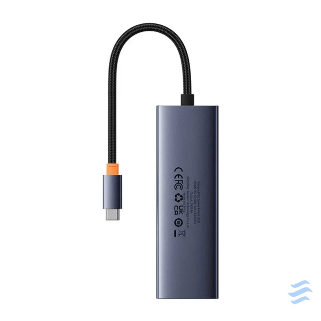4in1 Hub Baseus UltraJoy USB C do 3x USB 3.0 + RJ45 (space grey) Hubs