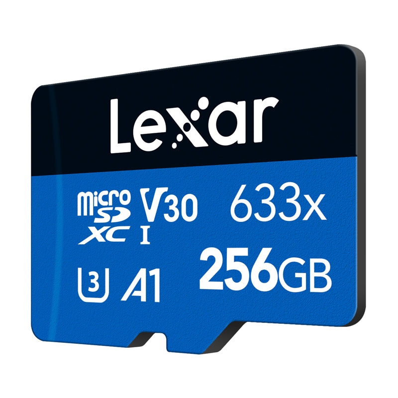 Lexar High-Performance 633x microSDXC 256GB memory card + SD adapter